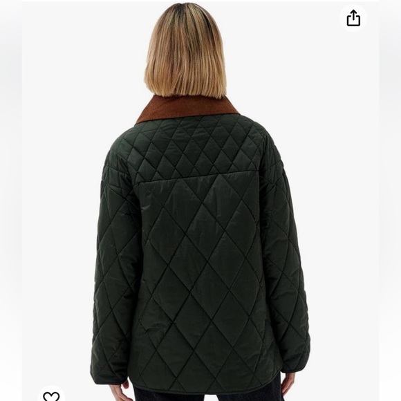 Barbour Women's Woodhall Quilted Jacket, Sage/Ancient - Picture 4 of 8